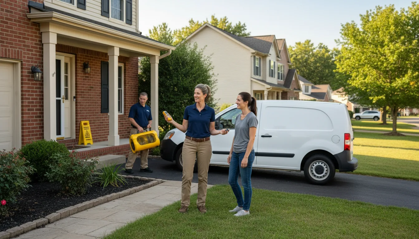 Water restoration image for Dehumidification And Cleanup Services in Glendale, MA